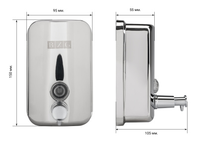 Дозатор жидкого мыла BXG-SD-H1-500
